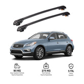 INFINITI QX50 2014-2017 TRX1 Thunder Carrier Barres transversales pour galerie de toit de voiture, 2 barres